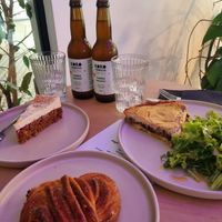 Carrot cake, Quiche, kardamonka at Zgoda Cafe in Krakow