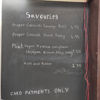 'Specials' board when we visited. at Abbotsbury Subtropical Gardens - The Tea Room in Weymouth