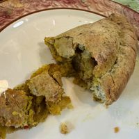Vegan pasty at Abbotsbury Subtropical Gardens - The Tea Room in Weymouth