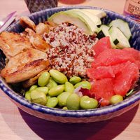 Poke bowl ( heura) at Mood Sensorial Restaurant in Escaldes-engordany