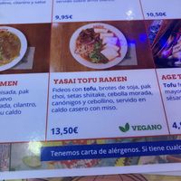 part of menu at Ramen Shifu - Mesa y López in Gran Canaria