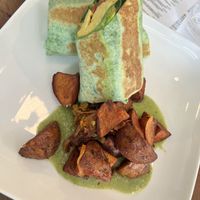 Vegan burrito   at Pistachio Kitchen in San Francisco