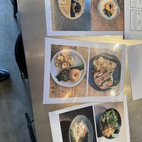 Picture menu on the counter  at Hakumokka in Onna