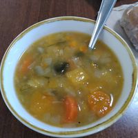 Vegetable soup (December 2024) at Caffi Pen Dinas in Aberystwyth