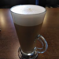 Oat milk latte (August 2025) at Caffi Pen Dinas in Aberystwyth