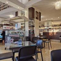 Indoor seating at Fontana Greca Caffè in Gallipoli