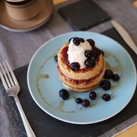 Homemade crumpets   at Loaf BnB in Berwick-upon-tweed