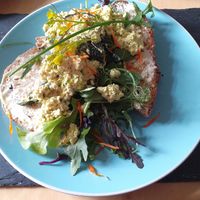 Scrambled Tofu on Toast at Loaf BnB in Berwick-upon-tweed