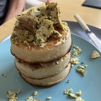 Savoury crumpets   at Loaf BnB in Berwick-upon-tweed