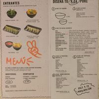 menu  at Koa Poke Vialia Vigo in Vigo