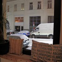 snow out of the window at Marks in Vienna