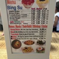 Menu   at Sarrbing in Ljubljana