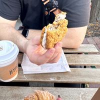Vegan oatmeal cream pie   at Hyperion Coffee Co in Ypsilanti
