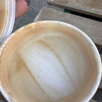  Pumpkin spiced tahini almond milk latte   at Hyperion Coffee Co in Ypsilanti