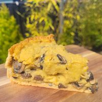 Creamy Mushroom Quiche at Happy Sprout Kitchen in Cockermouth