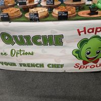 Great selection of quiches at Happy Sprout Kitchen in Gloucester