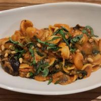 The pasta (orecchiette) dish. at The Veggie Table in Sendai
