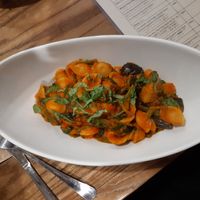 Pasta with vodka sauce at The Veggie Table in Sendai