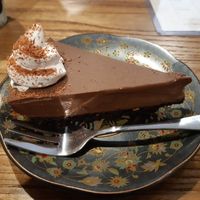 Chocolate cream pie at The Veggie Table in Sendai