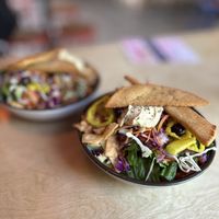 Doner salad  at Spitz Mediterranean Street Food in Woodbury