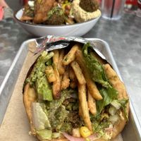 Falafel pita  at Spitz Mediterranean Street Food in Woodbury