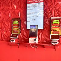 Order counter   at Wulf Burger in Richardson