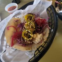 BBQ tempeh taco at Double Trouble in Austin