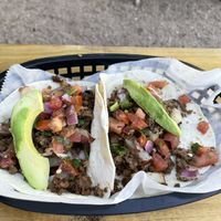 Picadillo tacos  at Double Trouble in Austin