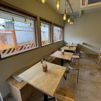 inside of the restaurant   at Shinsekai Paprika Shokudo Vegan in Osaka