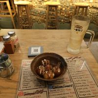 Takoyaki at Shinsekai Paprika Shokudo Vegan in Osaka