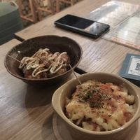 Takoyaki at Shinsekai Paprika Shokudo Vegan in Osaka