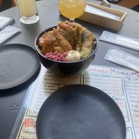 Amazing 5/5 earth fake meat thingy (bowl is sorta big shares it with my partner)  at Shinsekai Paprika Shokudo Vegan in Osaka