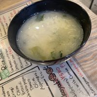 Miso soup  at Shinsekai Paprika Shokudo Vegan in Osaka