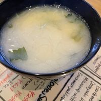 Miso soup  at Shinsekai Paprika Shokudo Vegan in Osaka