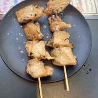 yakitori skewers !!!  at Shinsekai Paprika Shokudo Vegan in Osaka