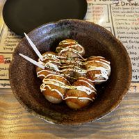 Takoyaki  at Shinsekai Paprika Shokudo Vegan in Osaka