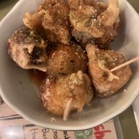 Forgot the Japanese name but fried rice balls with dashi like broth  at Shinsekai Paprika Shokudo Vegan in Osaka