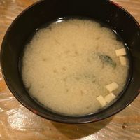 Miso soup at Shinsekai Paprika Shokudo Vegan in Osaka