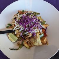 Drunken udon noodles with tofu at Thai Ginger Bistro in Appleton