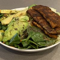 Blackened Tofu on house salad at Conscious Cravings - South Austin in Austin