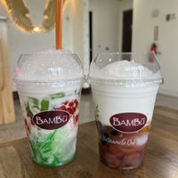 L: #6 fruit addict R: #9 red bean combo  at Bambu in Syracuse