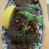 Stuffed aubergines  at The Lokanta in Beckenham