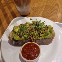 AVOCADO ON SEEDED SOURDOUGH
Served with Salsa Verde, Spicy Seeds, Coriander Cress & Tomato Relish at GAIL's Bakery in Wilmslow
