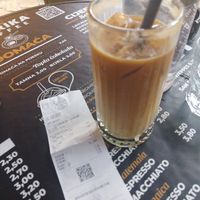 Iced coffee for 5 BAM (2.5€) at Fabrika Coffee in Mostar