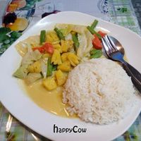 Vegan coconut curry with pineapple.. Tasty.. at 31 Restaurant in Krabi
