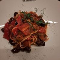 Vegan pasta at La Famiglia in Tromsoe