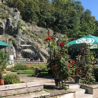 Terrace at Kaffeehaus Stellwerk in Balduinstein