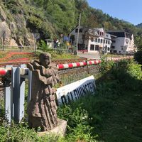 View from the terrace at Kaffeehaus Stellwerk in Balduinstein