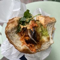 Mixed vegan and kimchi special banh mi  at Earl's Sandwiches in Brighton
