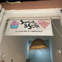 Sign   at Sweet & Sook in Marrakech